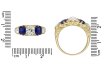 Victorian sapphire diamond five stone ring berganza hatton garden