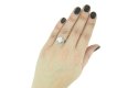 Vintage flanked solitaire diamond ring berganza hatton garden
