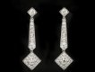 Art Deco diamond drop earrings berganza hatton garden