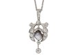 Belle Epoque natural pearl diamond pendant berganza hatton garden