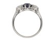Burmese sapphire diamond three stone ring berganza hatton garden