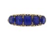 Victorian Burmese sapphire five stone ring hatton garden berganza