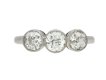 Edwardian three stone diamond ring berganza hatton garden