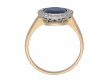 Edwardian sapphire diamond cluster ring berganza hatton garden