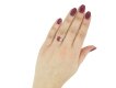 Art Deco Burmese Red Spinel Diamond Ring berganza hatton garden