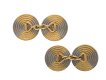 Vintage gold and platinum cufflinks berganza hatton garden