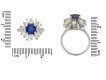 Vintage Burmese sapphire diamond ring berganza hatton garden