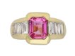 Ceylon pink sapphire and diamond ring berganza hatton garden