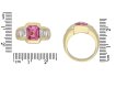 Ceylon pink sapphire and diamond ring berganza hatton garden