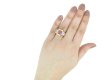 Ceylon pink sapphire and diamond ring berganza hatton garden