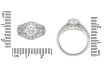 Art Deco diamond cluster ring berganza hatton garden