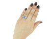 Art Deco Ceylon sapphire and diamond ring, berganza hatton garden