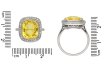 Ceylon yellow sapphire and diamond ring berganza hatton garden