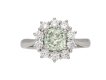 Vintage fancy diamond coronet cluster ring berganza hatton garden