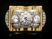 Diamond cocktail ring, French, circa 1940.