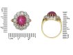 Edwardian pink star sapphire cluster ring berganza hatton garden