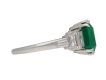 Art Deco Colombian emerald solitaire ring berganza hatton garden
