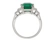 Art Deco Colombian emerald solitaire ring berganza hatton garden