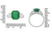 Art Deco Colombian emerald solitaire ring berganza hatton garden