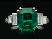 Art Deco Colombian emerald solitaire ring berganza hatton garden