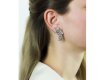 Vintage diamond night day bow clip earringsberganza hatton garden