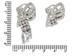 Vintage diamond night day bow clip earringsberganza hatton garden