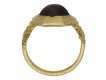 Medieval garnet cabochon ring berganza hatton garden