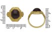 Medieval garnet cabochon ring berganza hatton garden