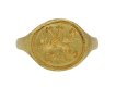 Elizabethan gold signet ring Scottishlion berganza hatton garden