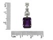 Vintage amethyst and diamond drop earring hatton garden berganza