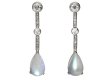 Moonstone and diamond drop earrings berganza hatton garden