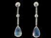Moonstone and diamond drop earrings berganza hatton garden