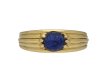 Cartier carved sapphire solitaire ring berganza hatton garden