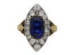 Victorian Ceylon sapphire and diamond ring berganza hatton garden