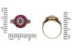  Burmese ruby coronet cluster ring berganza hatton garden