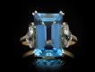 Edwardian aquamarine and diamond ring hatton garden