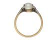 Edwardian diamond and pearl two stone ring berganza hatton garden