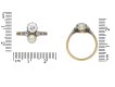 Edwardian diamond and pearl two stone ring berganza hatton garden