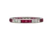 Art Deco ruby diamond full eternity ring berganza hatton garden