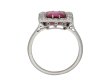 Art Deco pink spinel and diamond ring berganza hatton garden