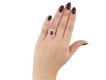 Art Deco pink spinel and diamond ring berganza hatton garden