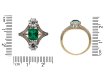 Colombian emerald diamond cluster ring berganza hatton garden