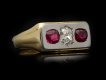 Art Deco Burmese ruby and diamond ring berganza hatton garden