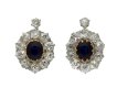 Edwardian sapphire diamond cluster earring hatton garden berganza