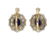 Edwardian sapphire diamond cluster earring hatton garden berganza