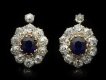 Edwardian sapphire diamond cluster earring hatton garden berganza