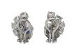 Sapphire and diamond cluster earrings berganza hatton garden
