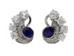 Sapphire and diamond cluster earrings berganza hatton garden