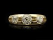 Old mine diamond three stone ring berganza hatton garden