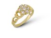Victorian diamond coronet cluster ring, circa 1890.